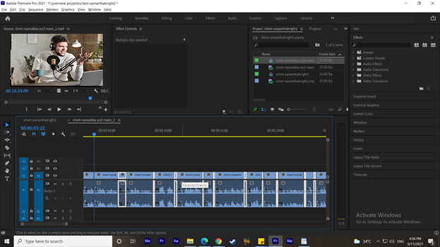 Jump Cuts on Premiere Pro 4